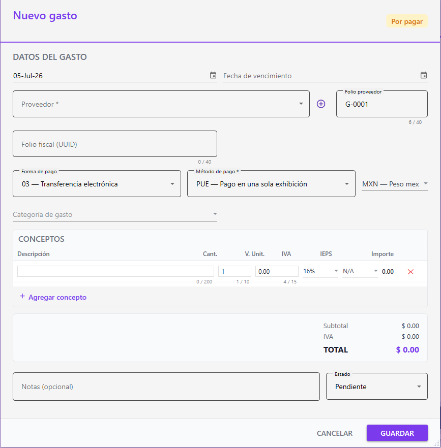 Cuentas por cobrar y pagar